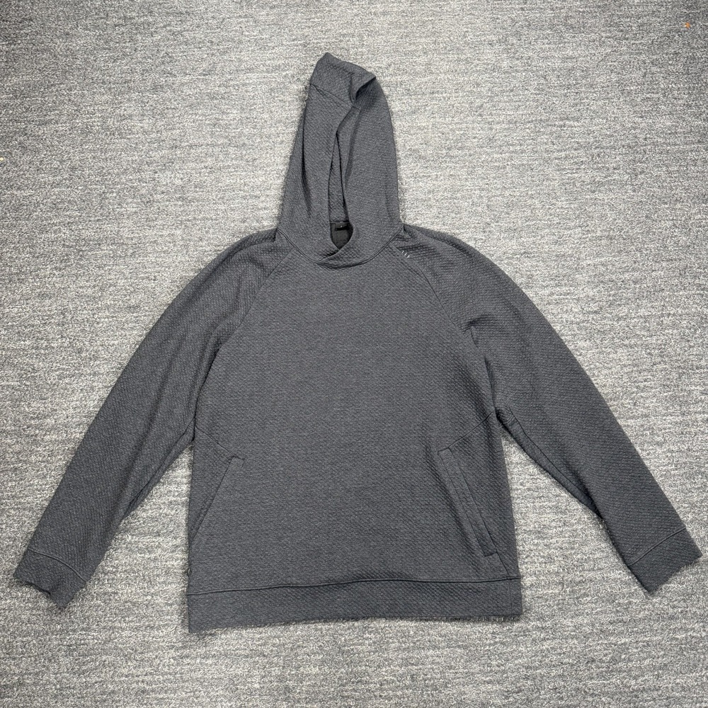 Lululemon Ease The Day Hoodie Men Small Sweatshirt Textured Pullover Dark Gray